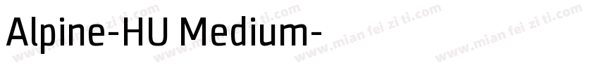 Alpine-HU Medium字体转换